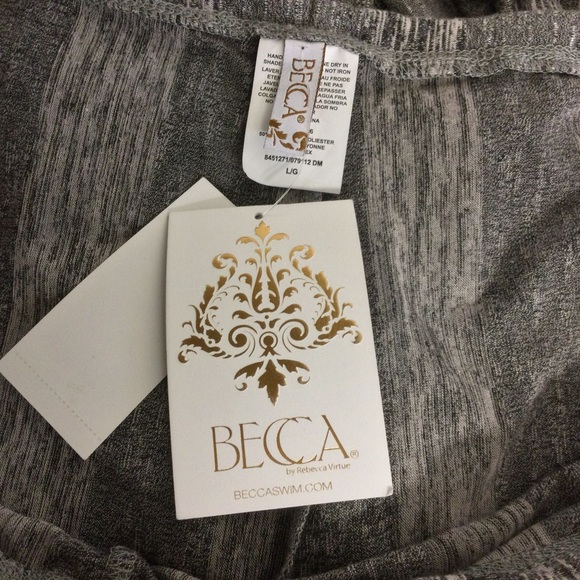 Becca Side Slit Coverup Pants Size L Women Boho Tassel Side Slit Beach - Picture 10 of 12